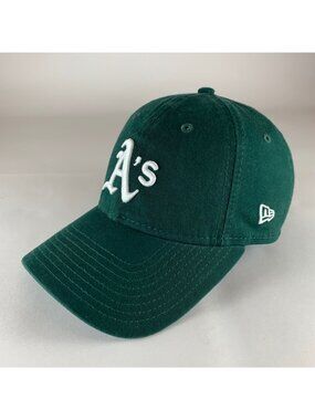 Oakland Athletics MLB Womens Green New Era 9Twenty Relaxed Fit Strapback Hat